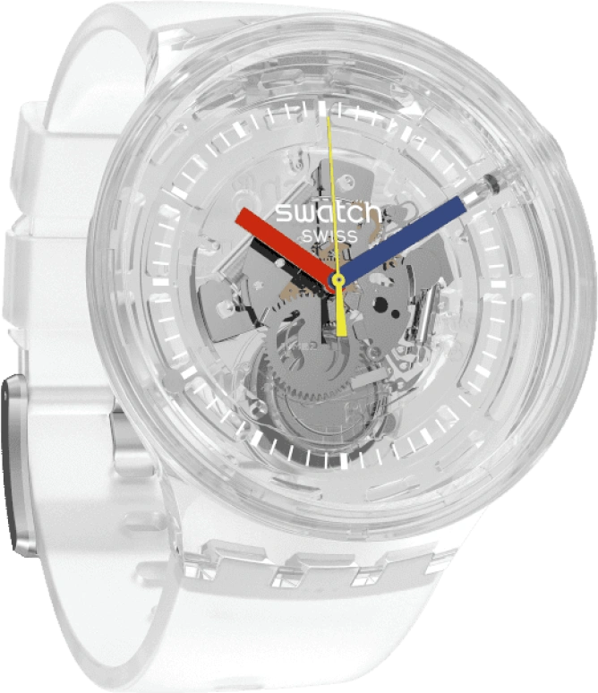 Swatch,THE BOLD 47mm,47mm,Plastic,Transparent,SO27E100