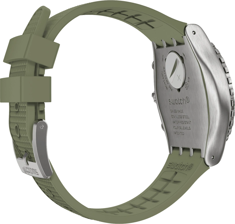 Swatch,IRONY 43mm,43mm,Stainless Steel,Green,YVS488