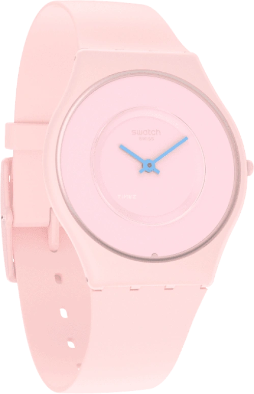 Swatch,SKIN 34mm,34mm,Ceramic,Pink,Closed,SS09P100