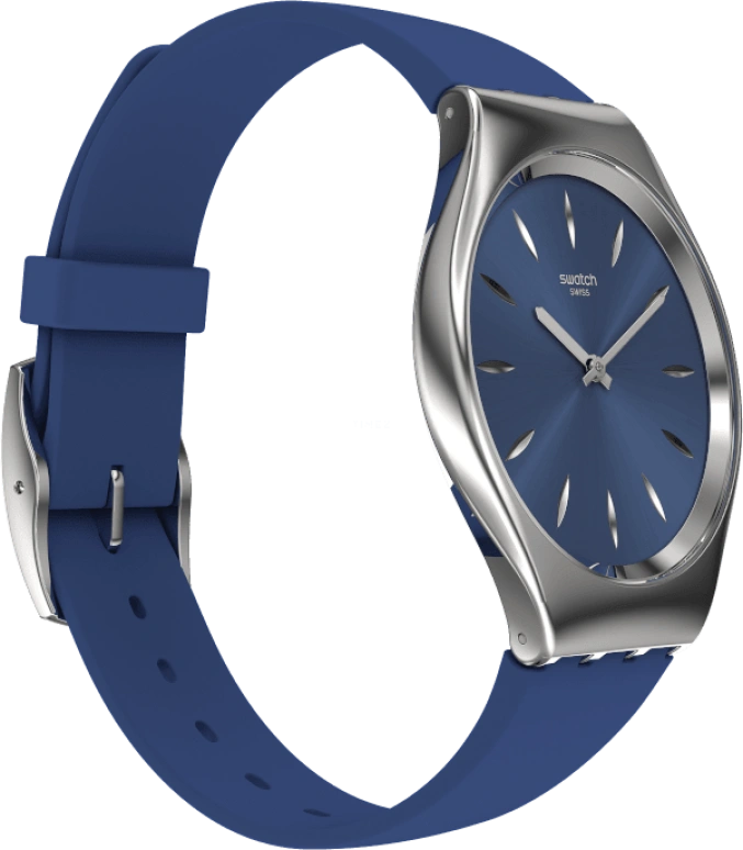 Swatch,SKIN 38mm,38mm,Blue,Sapphire,Crystal Glass,SYXS132
