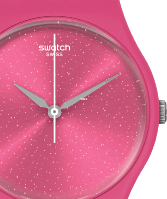 Swatch,Other 34mm,34mm,Bio-sourced,Pink Red,Pink,Quartz,Sapphire,Crystal Glass,Round,SO28P101