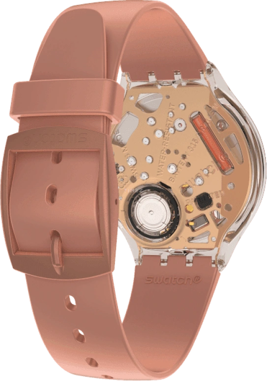 Swatch,SKIN 36.80mm,36.80mm,Plastic,Pink,SVOK108