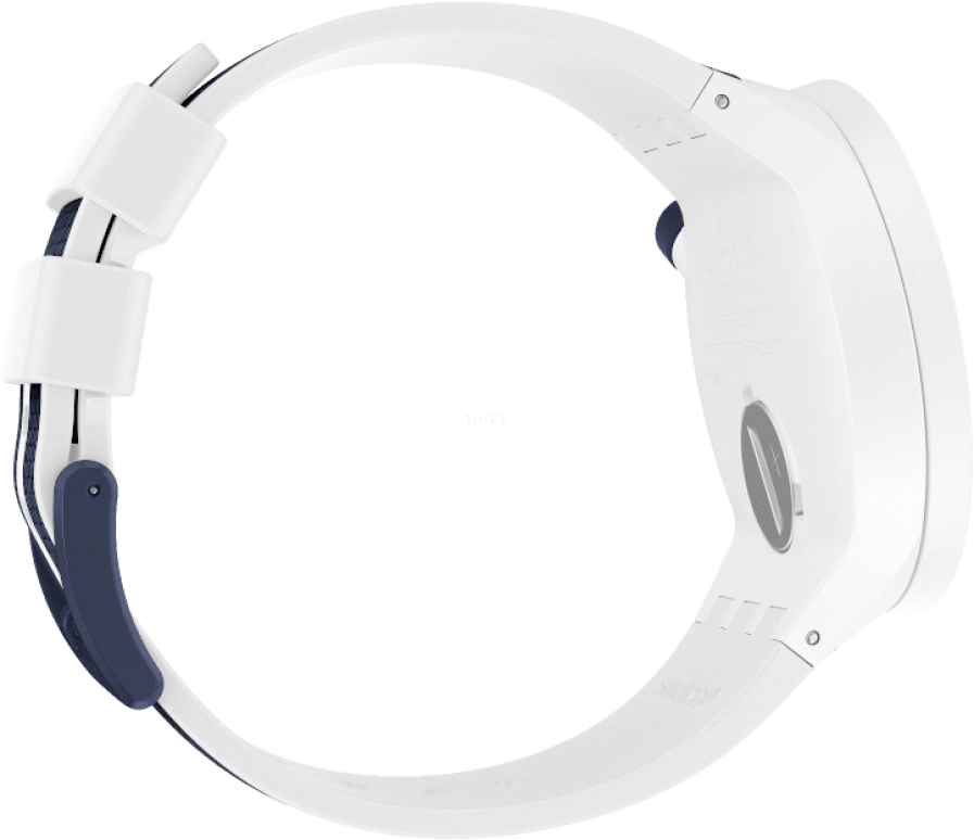 Swatch,THE BOLD 47mm,47mm,Plastic,White,Sapphire,Crystal Glass,Closed,SO27W102
