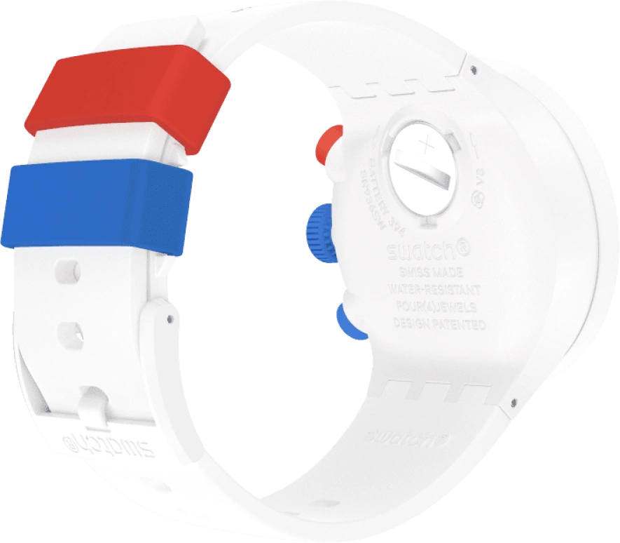 Swatch,THE BOLD 47mm,47mm,Bioceramic,Ceramic,White,Sapphire,Crystal Glass,SB04Z400