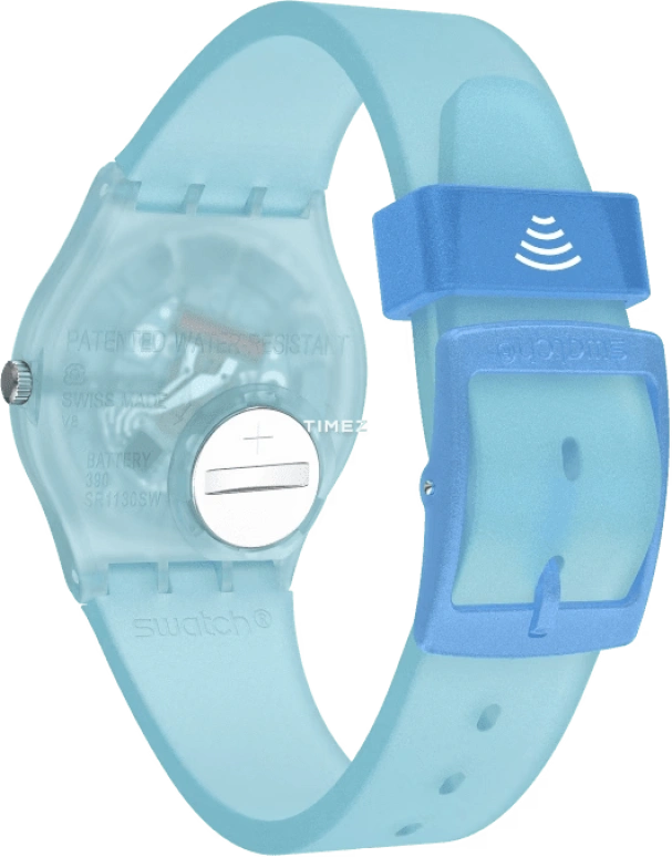 Swatch,Originals 34mm,34mm,Plastic,Blue,Quartz,Tonneau,SVHS100,SVHS100-5300