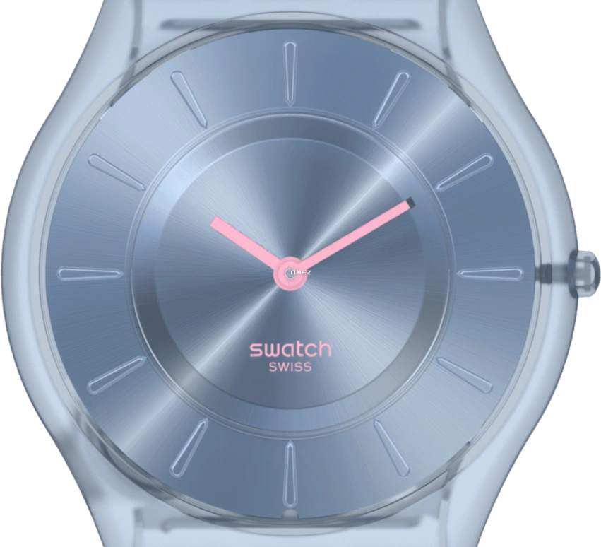 Swatch,Other 34mm,34mm,Bio-sourced,Blue,Quartz,Sapphire,Crystal Glass,Round,SS08N100,SS08N100-S14