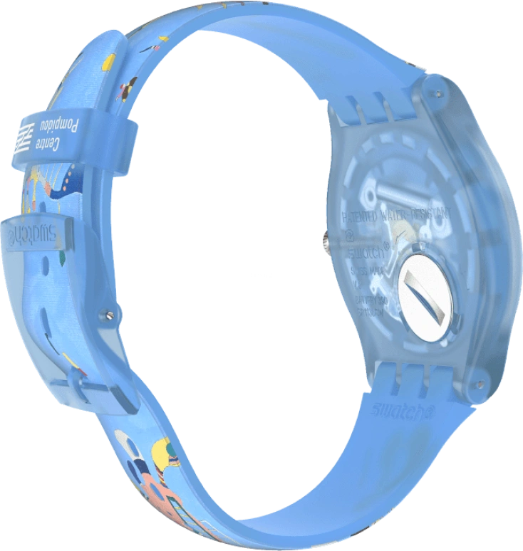 Swatch,Originals 41mm,41mm,Plastic,Blue,Quartz,Sapphire,Crystal Glass,Round,SUOZ342