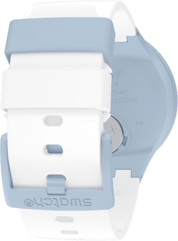 Swatch,THE BOLD 47mm,47mm,Bioceramic,Ceramic,White,SB03N101