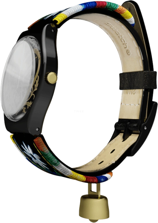 Swatch,Originals 34mm,34mm,Plastic,Black,GB285