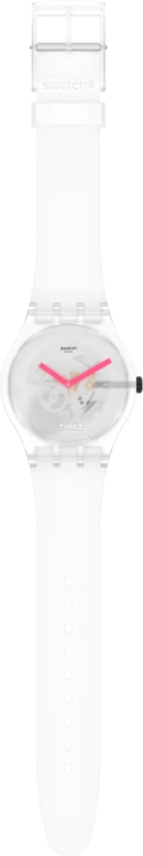 Swatch,Other 41mm,41mm,Plastic,Transparent,Quartz,Round,SUOW172