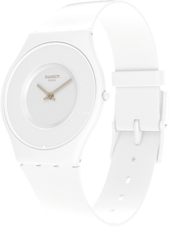 Swatch,SKIN 34mm,34mm,Ceramic,White,Quartz,SS09W100