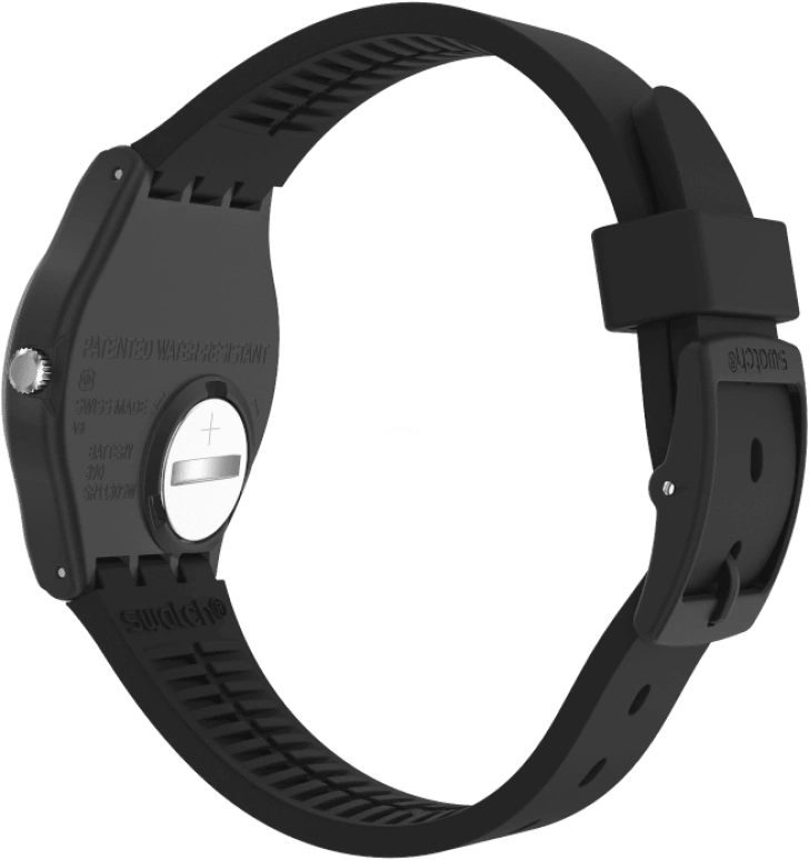Swatch,Originals 34mm,34mm,Plastic,Black,Closed,GB330
