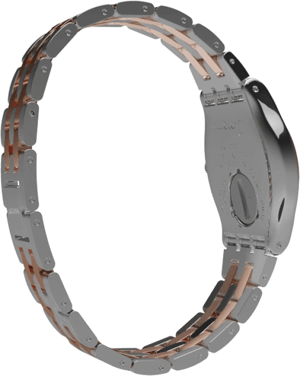 Swatch,IRONY 33mm,33mm,Stainless Steel,Silver White,Quartz,Day,Round,YLS454G
