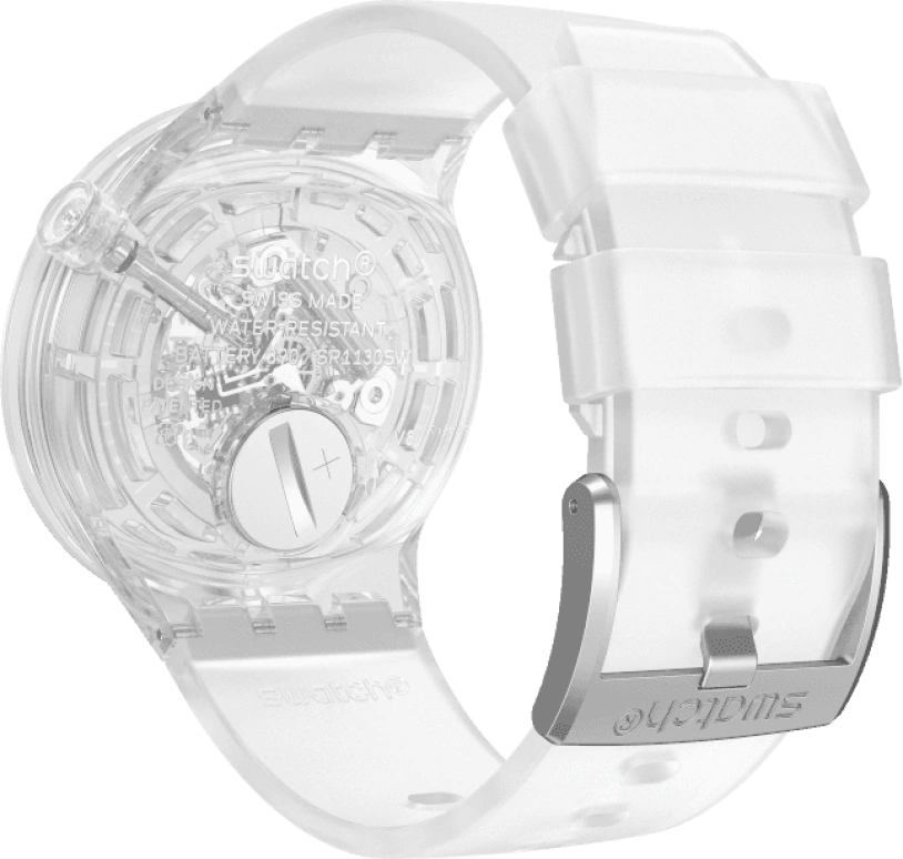 Swatch,THE BOLD 47mm,47mm,Plastic,Transparent,SO27E100