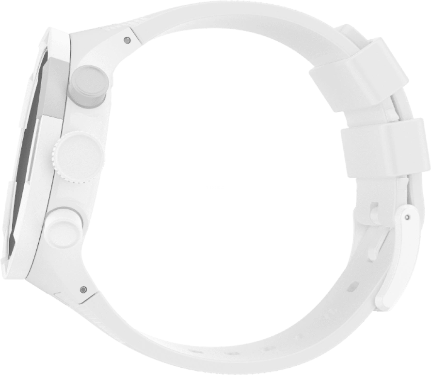 Swatch,THE BOLD 47mm,47mm,Plastic,White,Sapphire,Crystal Glass,SB02W400
