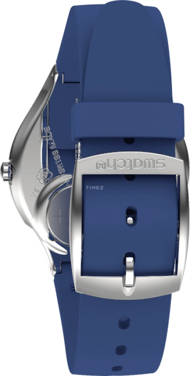 Swatch,SKIN 38mm,38mm,Blue,Sapphire,Crystal Glass,SYXS132