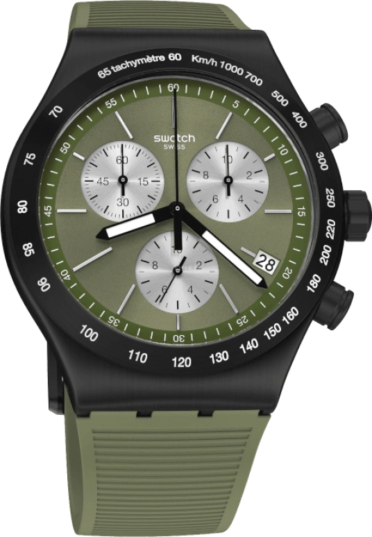 Swatch,IRONY 43x49mm,43x49mm,Green,YVB411