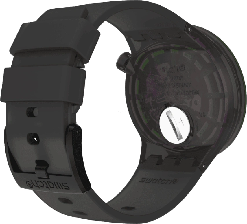 Swatch,THE BOLD 47mm,47mm,Plastic,Purple,SO27B113