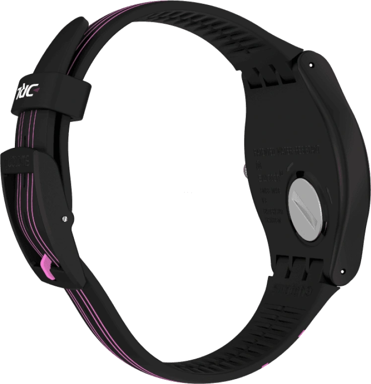 Swatch,Originals 41mm,41mm,Plastic,Black,Pink,Sapphire,Crystal Glass,SUOB146C