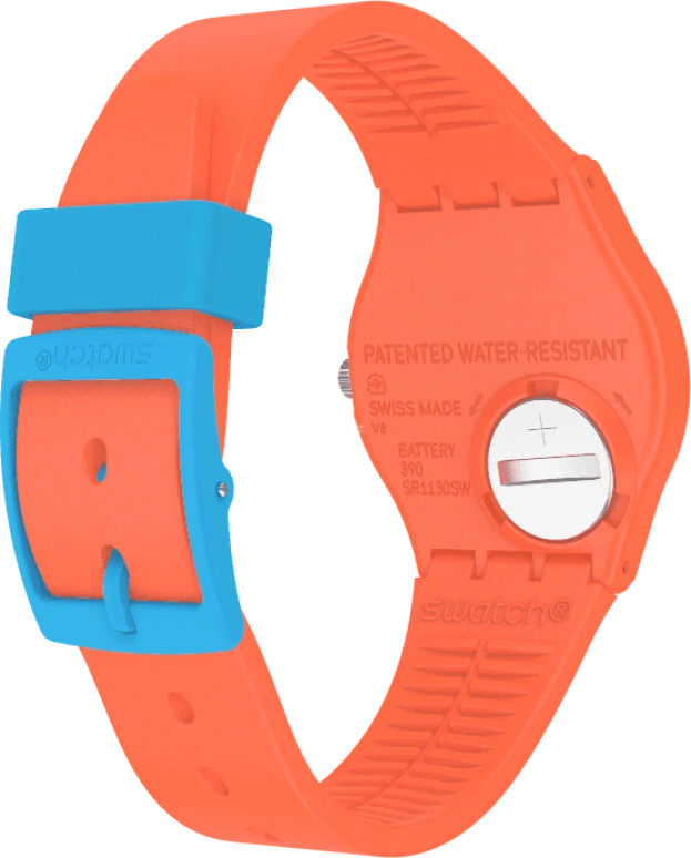 Swatch,Originals 34mm,34mm,Plastic,Blue,GO121