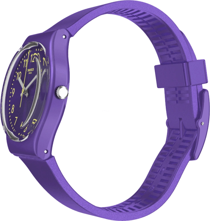 Swatch,Originals 34mm,34mm,Plastic,Purple,GV402