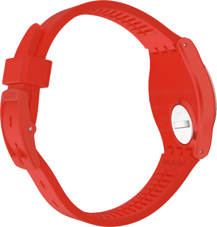 Swatch,Originals 34mm,34mm,Plastic,Red,GR183