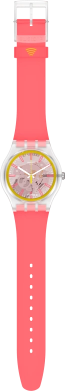 Swatch,Originals 41mm,41mm,Plastic,Transparent,Quartz,Oval,SVIK104,SVIK104-5300