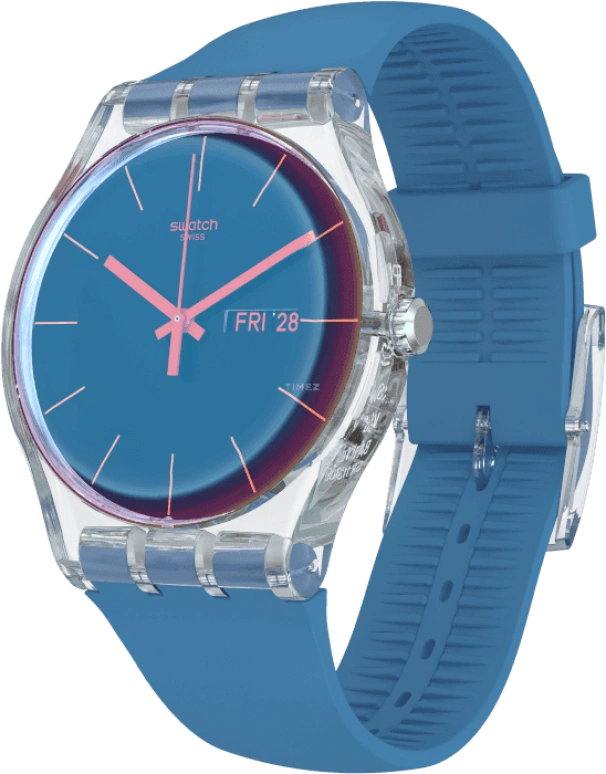 Swatch,Originals 41mm,41mm,Plastic,Blue,SUOK711