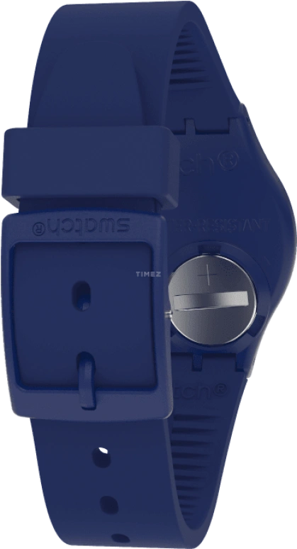 Swatch,Originals 34mm,34mm,Plastic,Blue,Sapphire,Crystal Glass,Closed,GN727