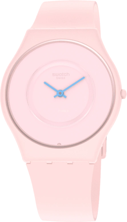 Swatch,SKIN 34mm,34mm,Ceramic,Pink,Closed,SS09P100