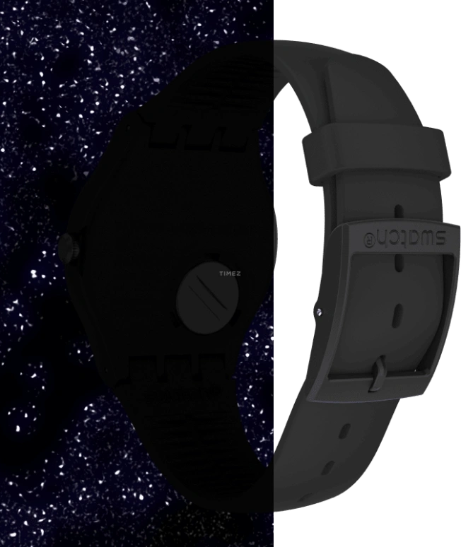 Swatch,Originals 41mm,41mm,Plastic,Black,Closed,SUOB185