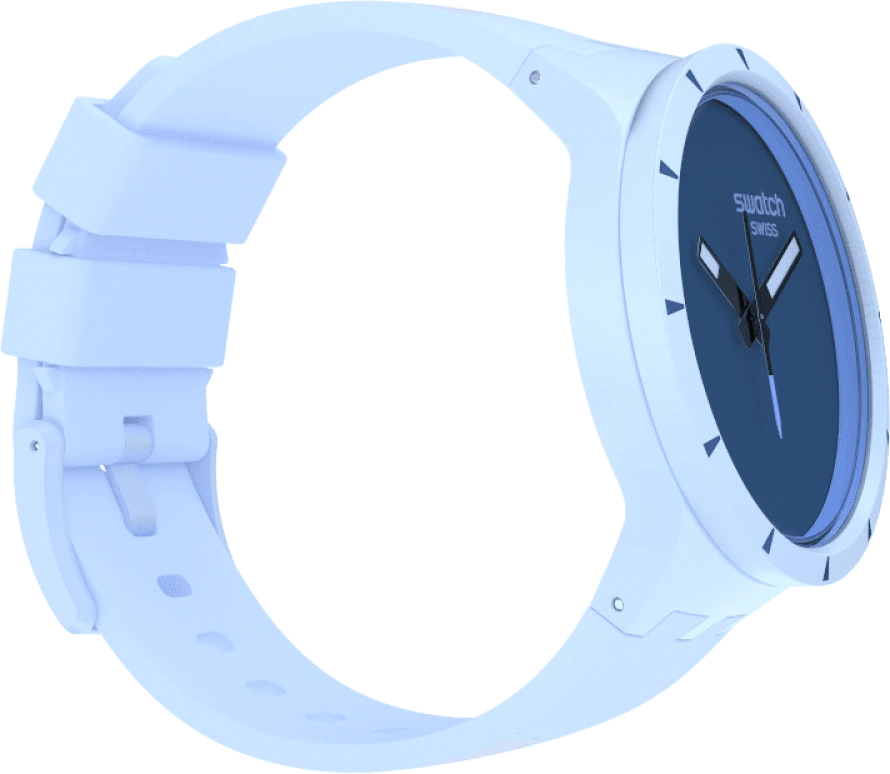 Swatch,THE BOLD 47mm,47mm,Bioceramic,Ceramic,Blue,Sapphire,Crystal Glass,SB03N102