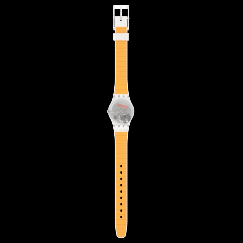 Swatch,Originals 25mm,25mm,Plastic,Blue,Quartz,Tonneau,Transparent,LE108
