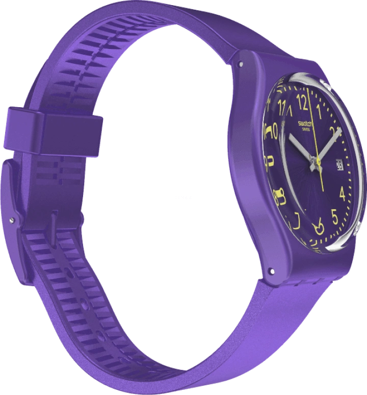 Swatch,Originals 34mm,34mm,Plastic,Purple,GV402