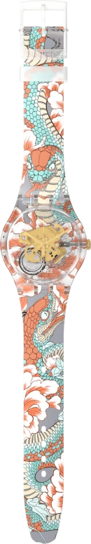 Swatch,Originals 41mm,41mm,Plastic,Transparent,Quartz,Round,SUOK146,SUOK146-020