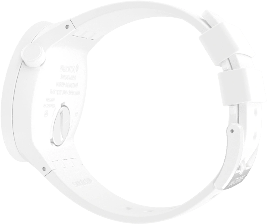 Swatch,THE BOLD 47mm,47mm,Plastic,White,SO27Z106