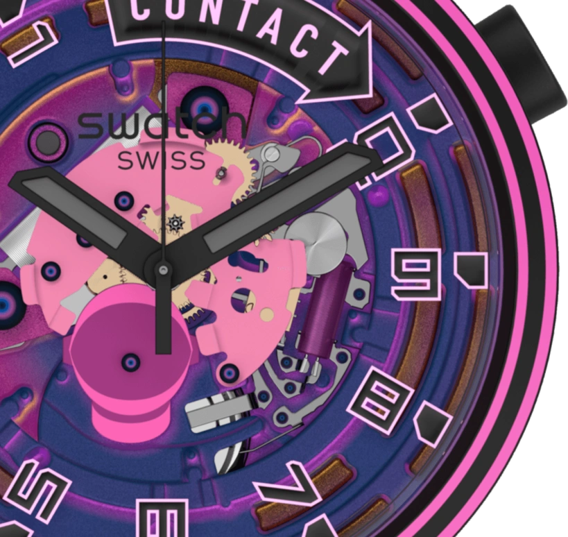 Swatch,Other 47mm,47mm,Sapphire,Crystal Glass,SB01B126