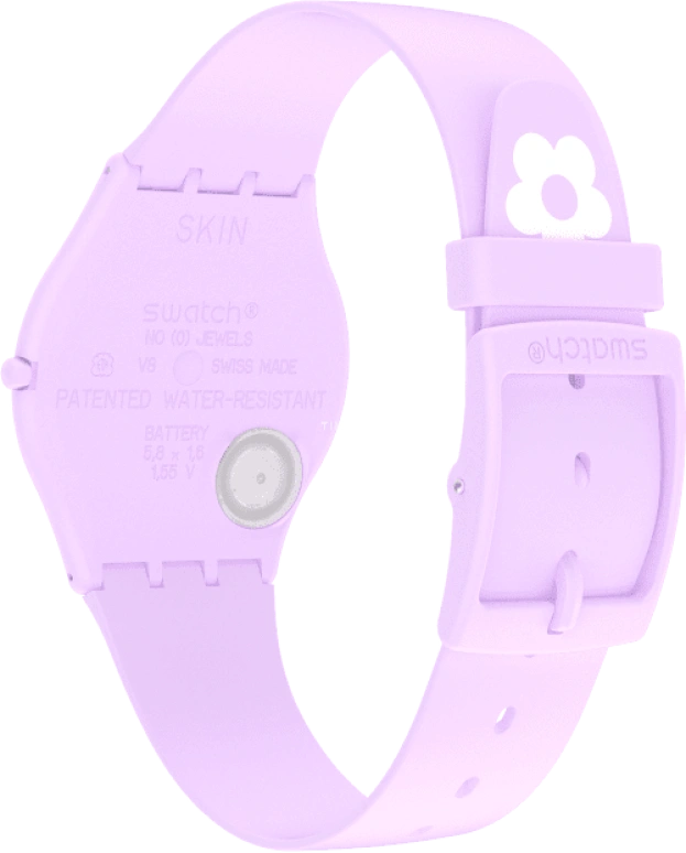 Swatch,SKIN 34mm,34mm,Ceramic,Multi-Color,Quartz,Round,Pink,SS09V101