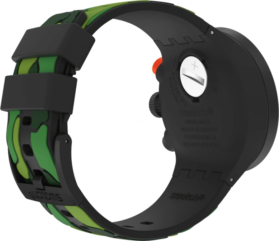 Swatch,THE BOLD 47mm,47mm,Plastic,Black,SB02B409