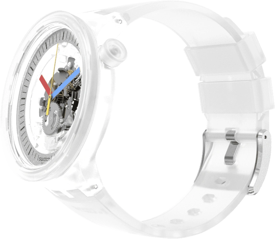 Swatch,CLEAR 47mm,47mm,Open,SB01K100