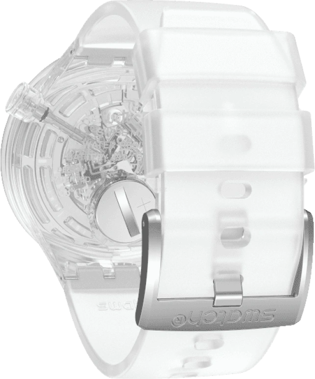 Swatch,THE BOLD 47mm,47mm,Plastic,Transparent,SO27E100