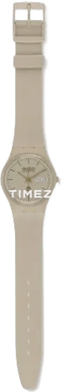 Swatch,Other 34mm,34mm,Plastic,Cream,Quartz,Date,Day,GT702FH