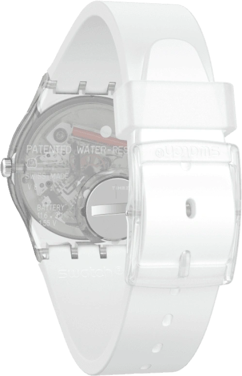 Swatch,Originals 34mm,34mm,Plastic,Blue,Pink,Sapphire,Crystal Glass,GE713