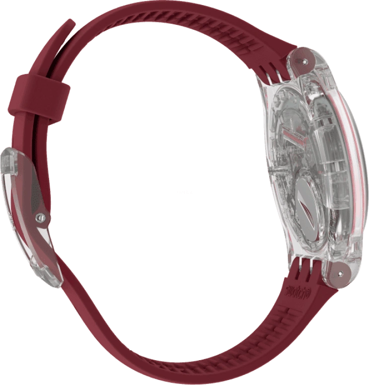 Swatch,Originals 41mm,41mm,Plastic,Pink,Sapphire,Crystal Glass,SUOK717
