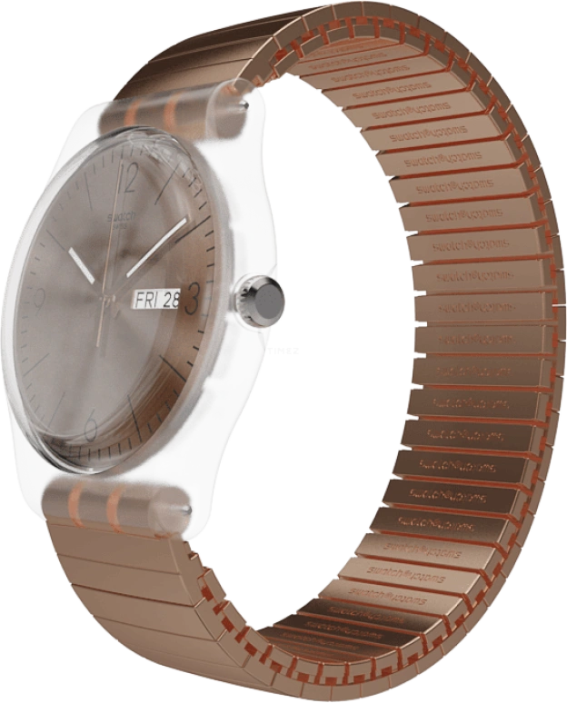 Swatch,Originals 41mm,41mm,Plastic,Gold,SUOK707