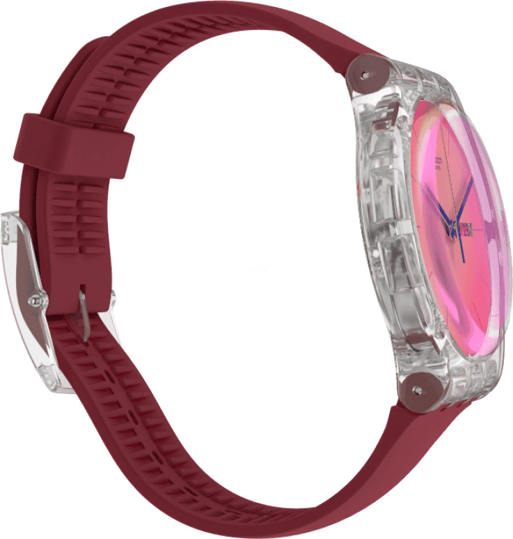 Swatch,Originals 41mm,41mm,Plastic,Pink,Sapphire,Crystal Glass,SUOK717