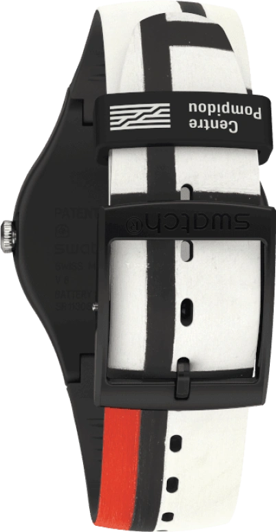 Swatch,Originals 41mm,41mm,Plastic,Black,Quartz,Sapphire,Crystal Glass,Round,SUOZ344