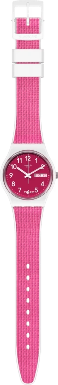 Swatch,Originals 34mm,34mm,Plastic,Pink,Quartz,Date,Day,GW713