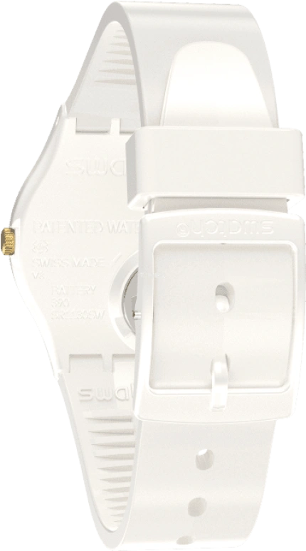 Swatch,Other 34mm,34mm,Plastic,White,Sapphire,Crystal Glass,GZ711