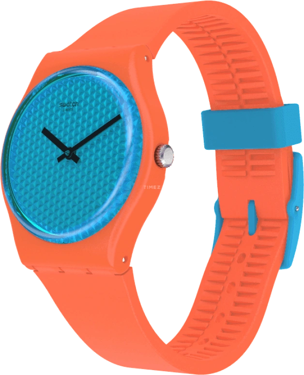 Swatch,Originals 34mm,34mm,Plastic,Blue,GO121